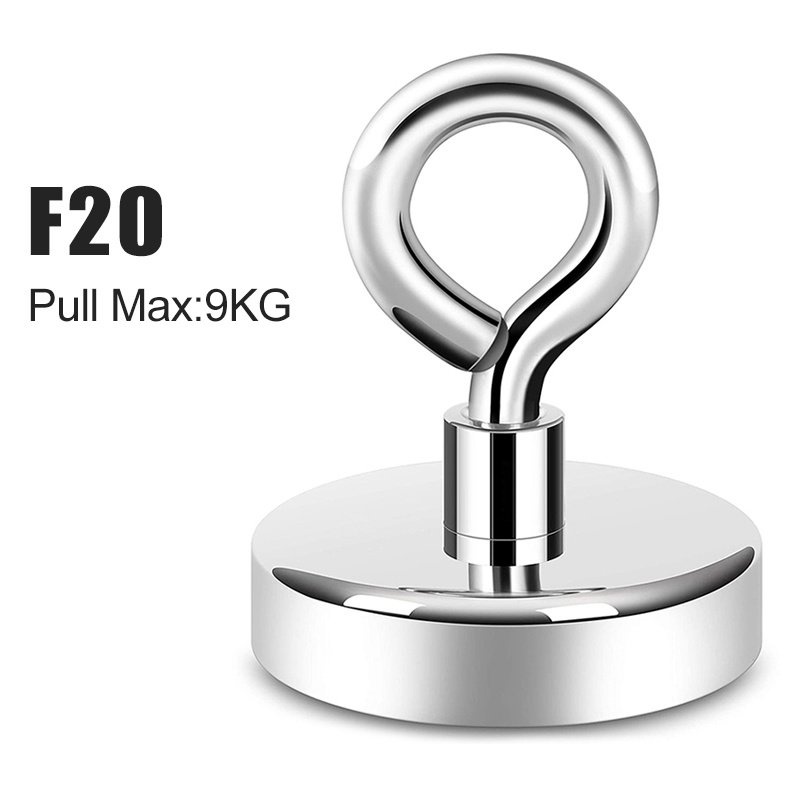 Super Strong Neodymium Fishing Magnets with Countersunk Hole Eyebolt for Salvage Magnetic Fishing Deep Sea Fishing Magnets Holde Super Strong Neodymium Fishing Magnets with Countersunk Hole Eyebolt for Salvage Magnetic Fishing Deep Sea Fishing Magnets Holde