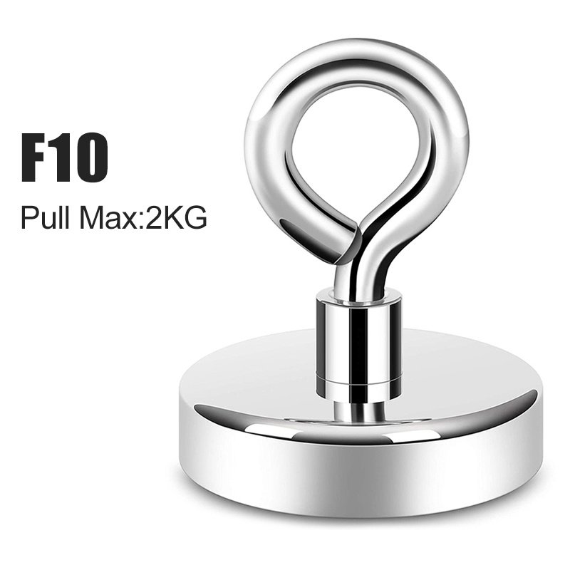 Super Strong Neodymium Fishing Magnets with Countersunk Hole Eyebolt for Salvage Magnetic Fishing Deep Sea Fishing Magnets Holde Super Strong Neodymium Fishing Magnets with Countersunk Hole Eyebolt for Salvage Magnetic Fishing Deep Sea Fishing Magnets Holde